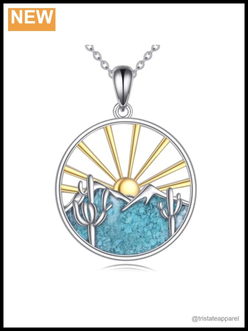 925 Sterling Silver Turquoise Western Pendant Necklace Horseshoe Cowboy Boots